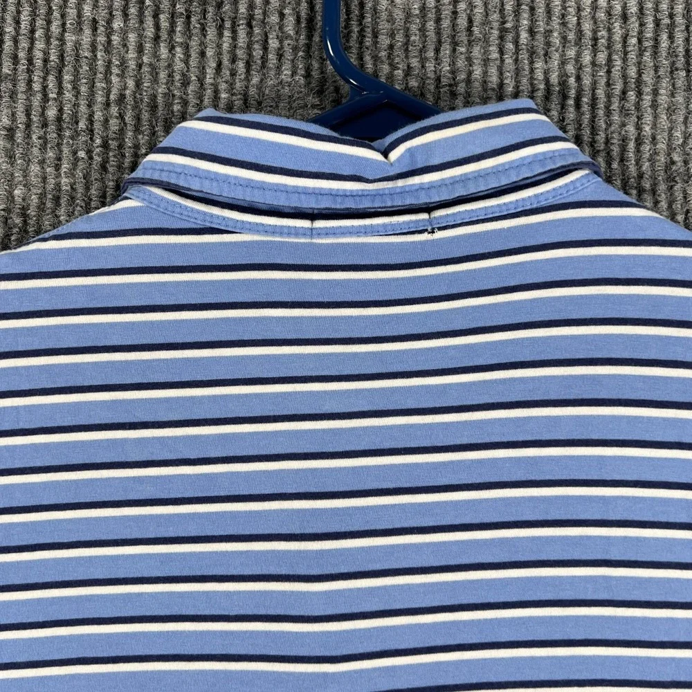 Polo Ralph Lauren Polo Shirt Mens‎ 2XB Big Blue Striped Short Sleeve Classic